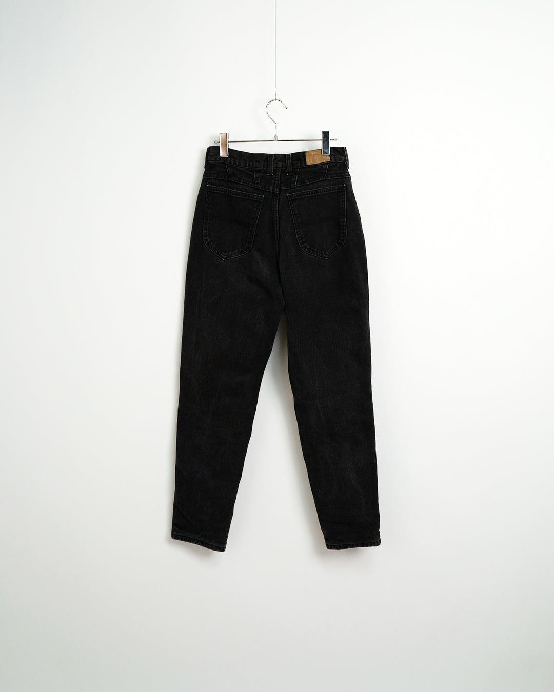 90's Flannel-Lined Black Jeans