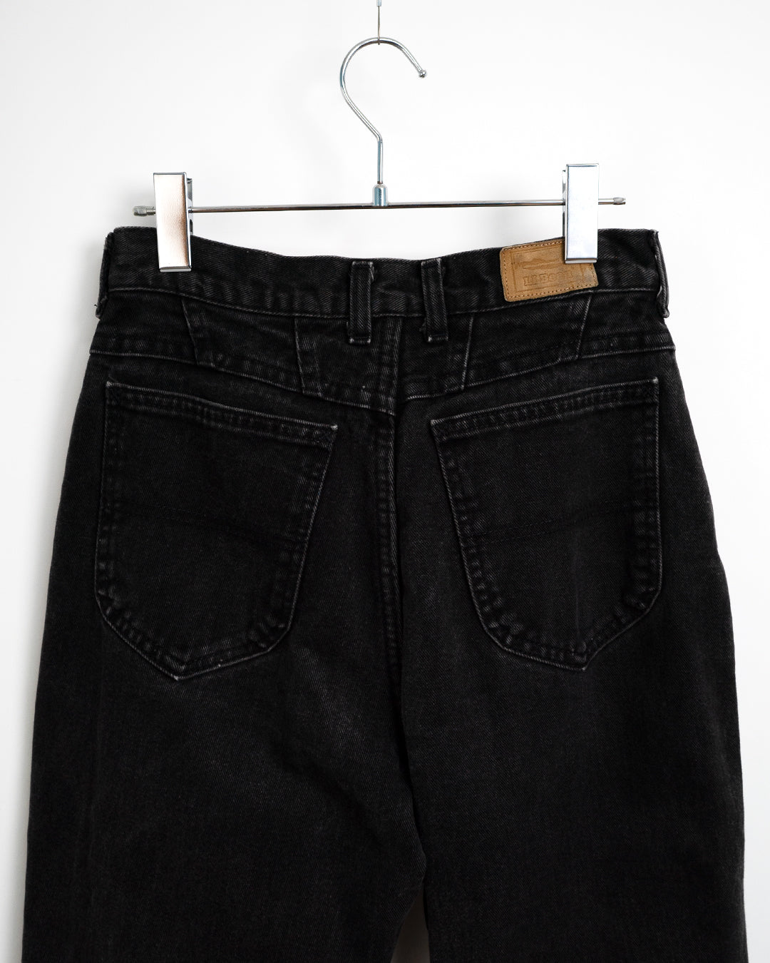 90's Flannel-Lined Black Jeans
