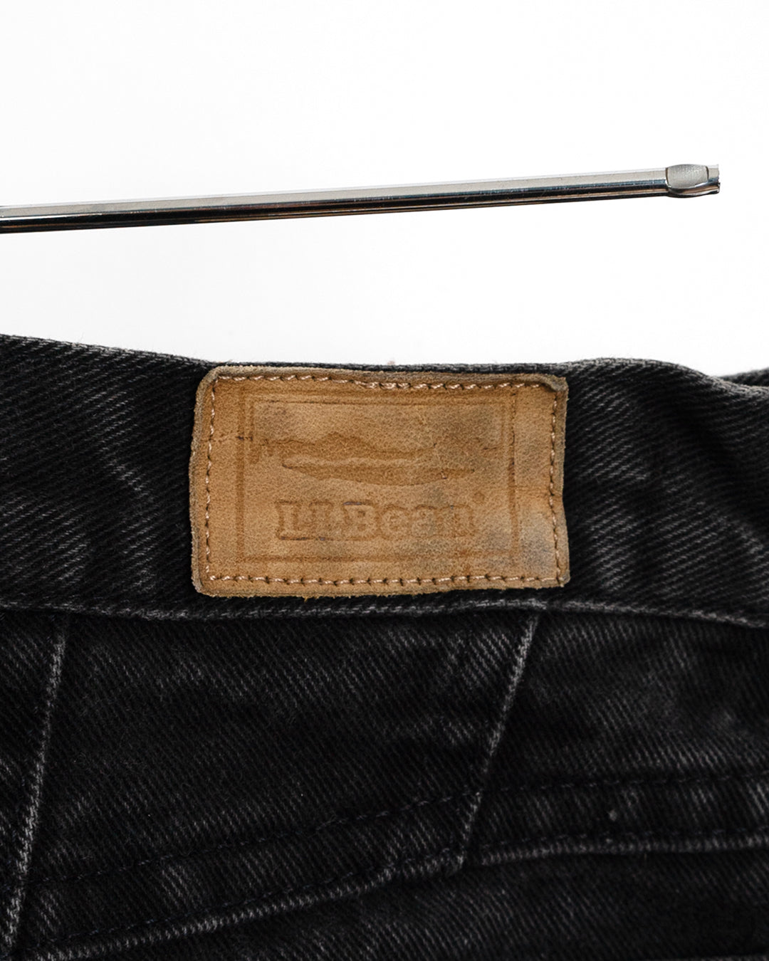 90's Flannel-Lined Black Jeans