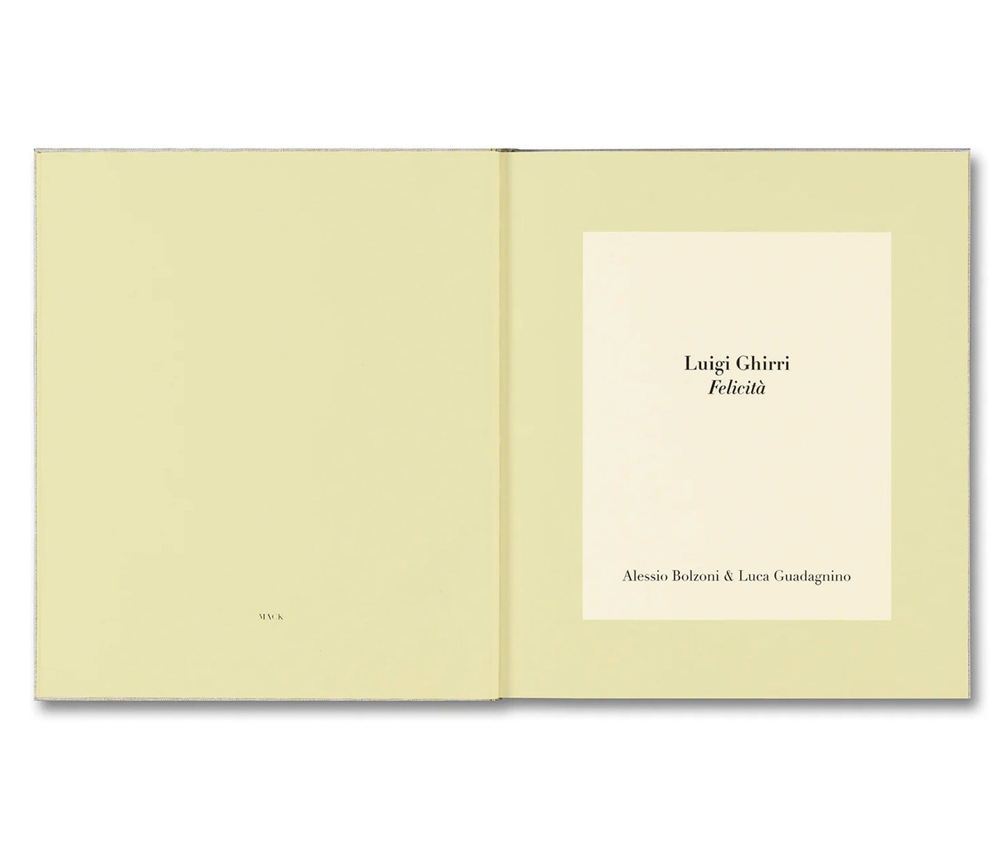 LUIGI GHIRRI FELICITÀ