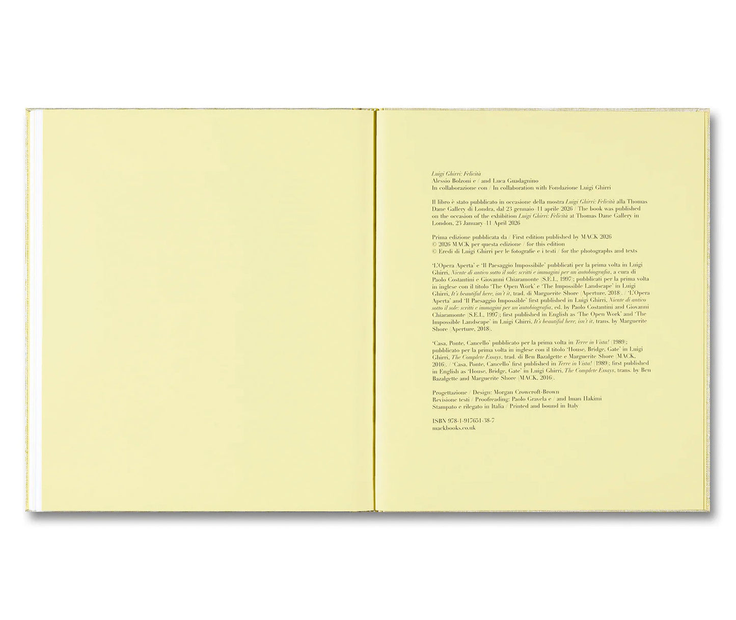 LUIGI GHIRRI FELICITÀ
