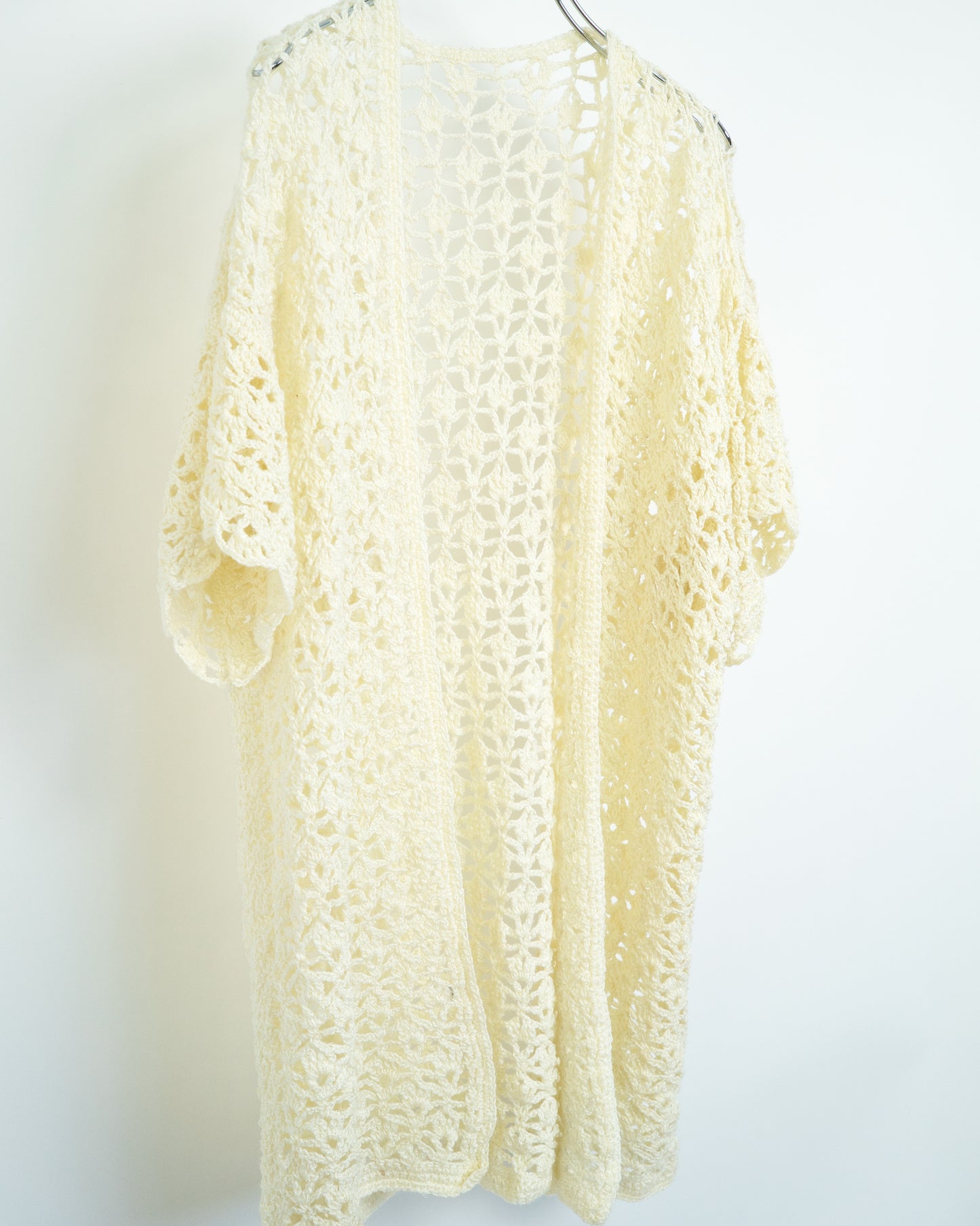 White Crochet Cardigan