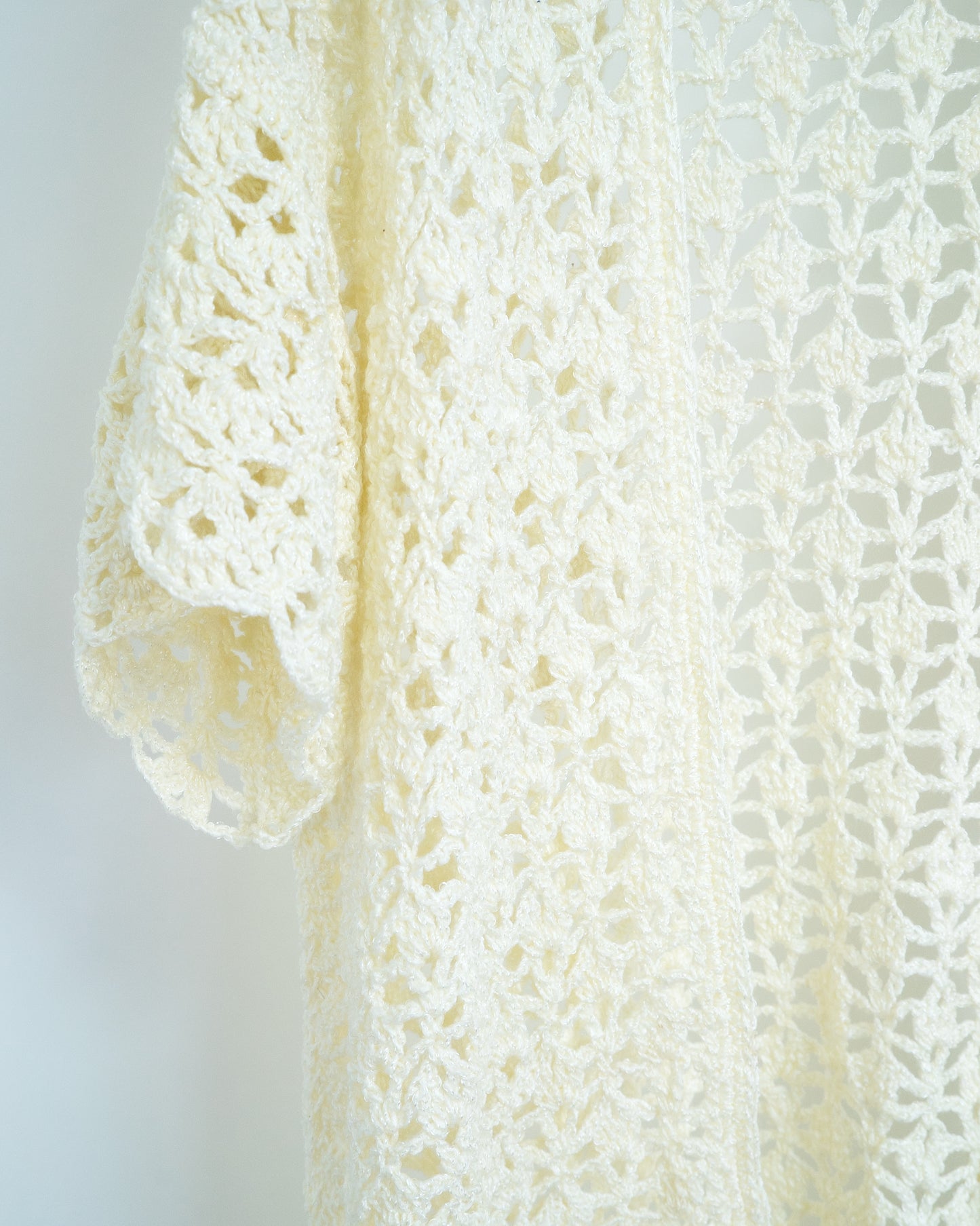 White Crochet Cardigan