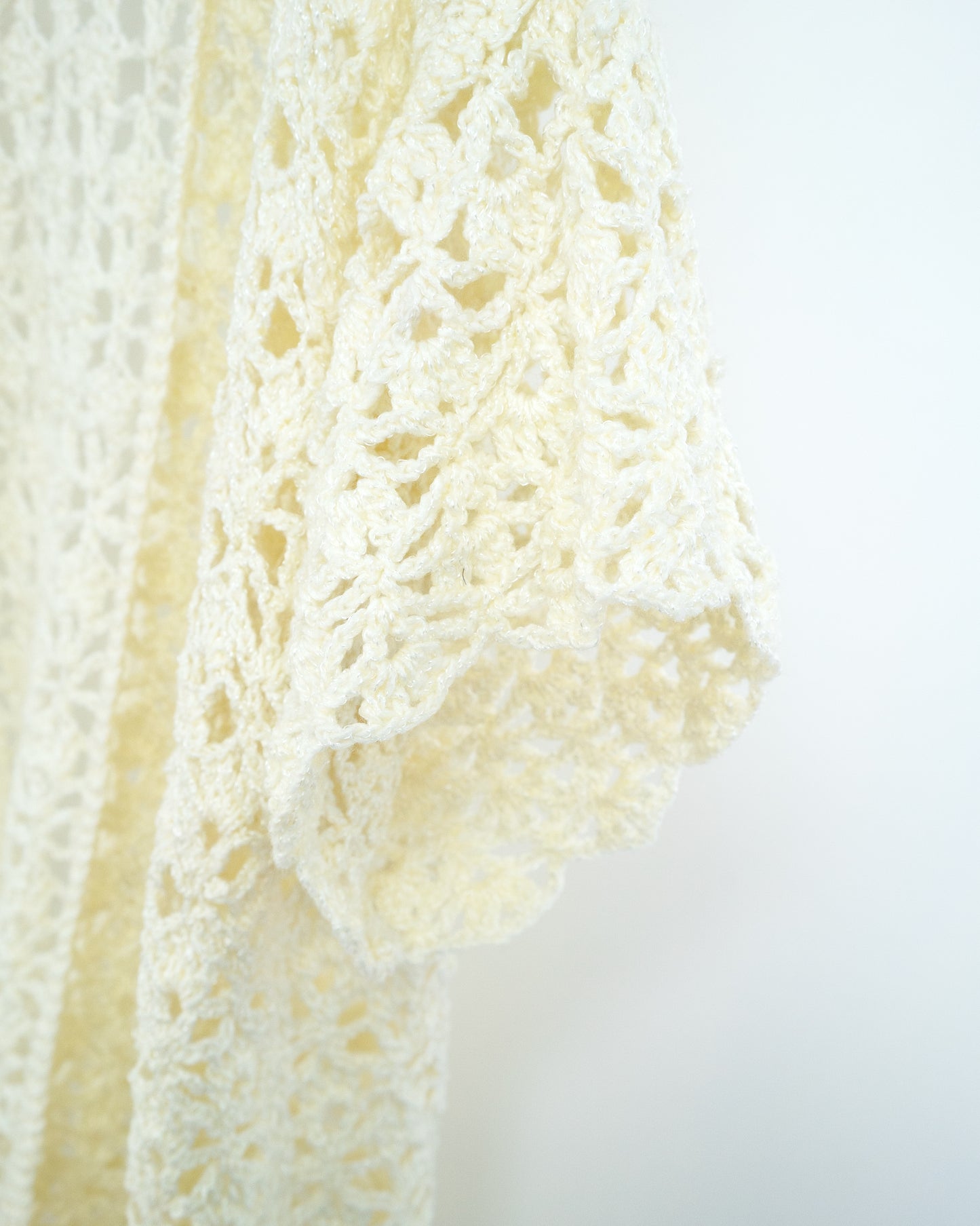 White Crochet Cardigan
