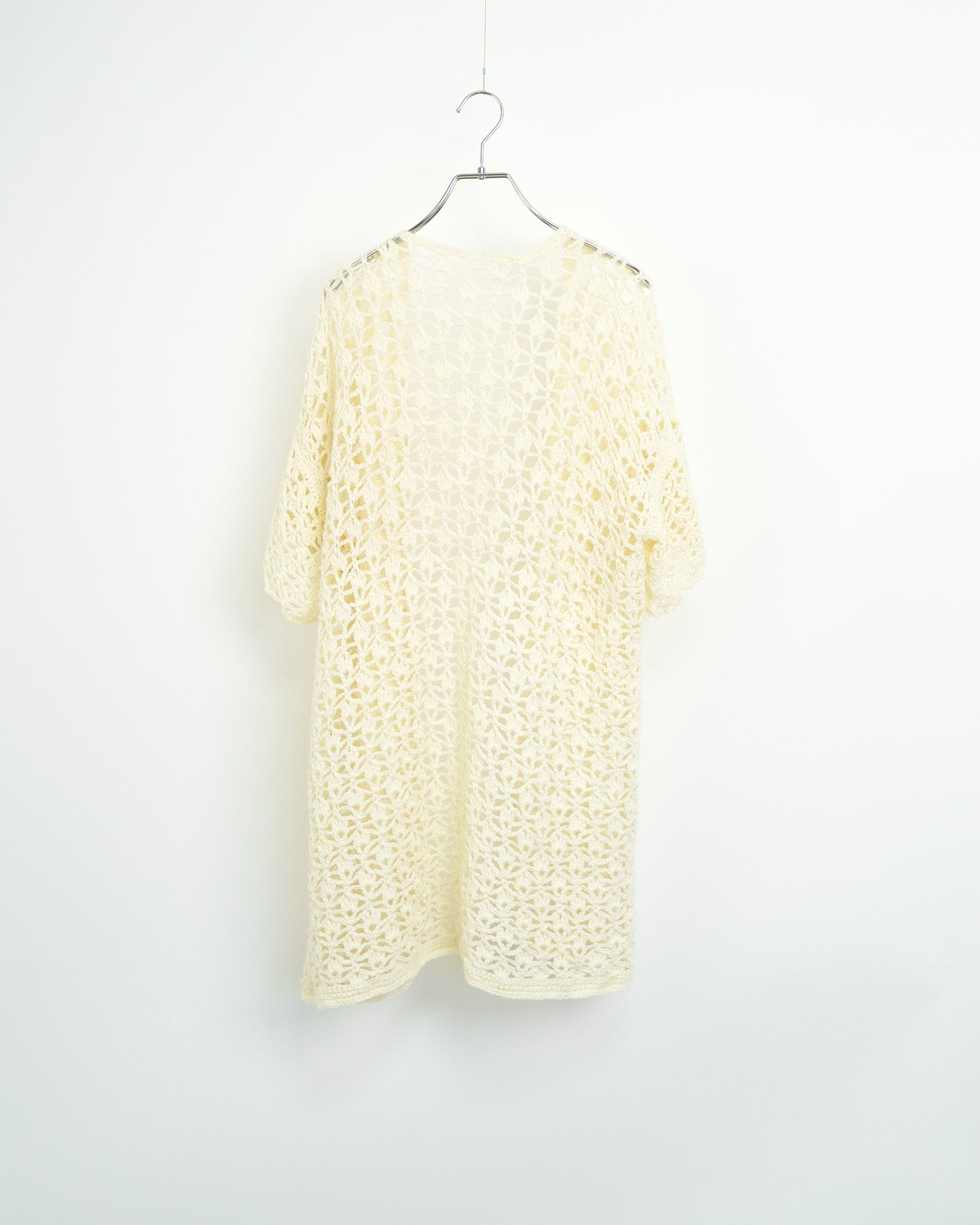 White Crochet Cardigan
