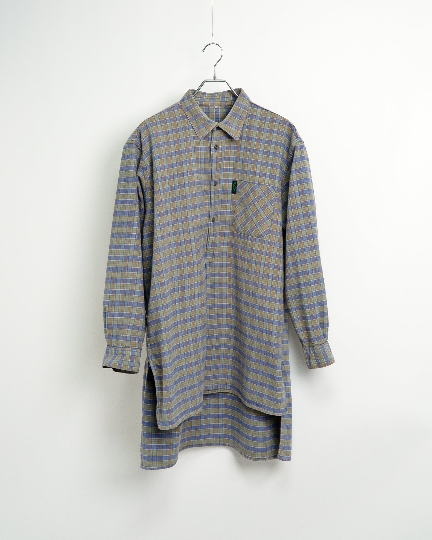 70s-80s French Flannel Pullover Shirt