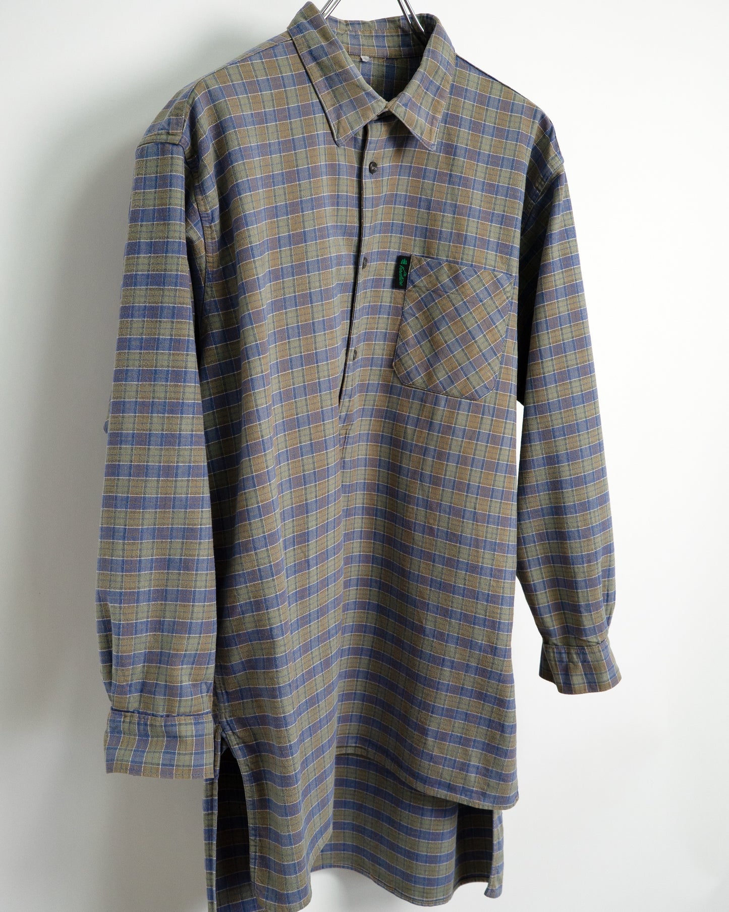 70s-80s French Flannel Pullover Shirt