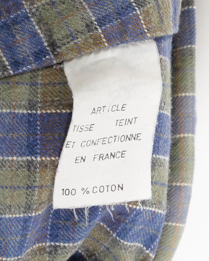 70s-80s French Flannel Pullover Shirt