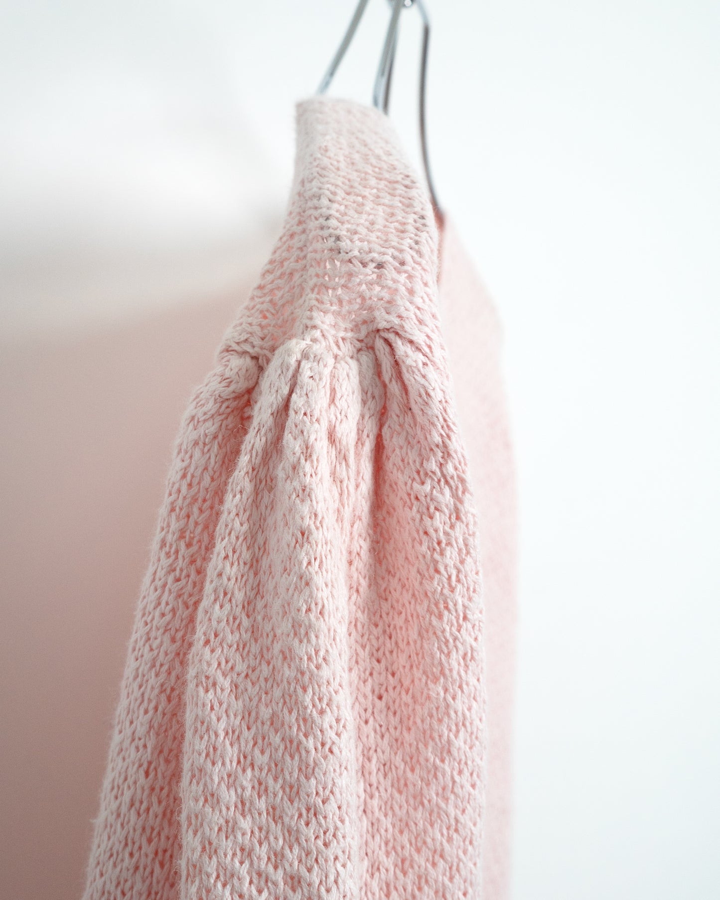 1980s-90s Scalloped Ramie-Cotton Knit Cardigan