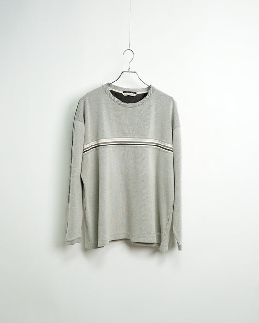 90s-00s Ribbed Cotton Long Sleeve Tee