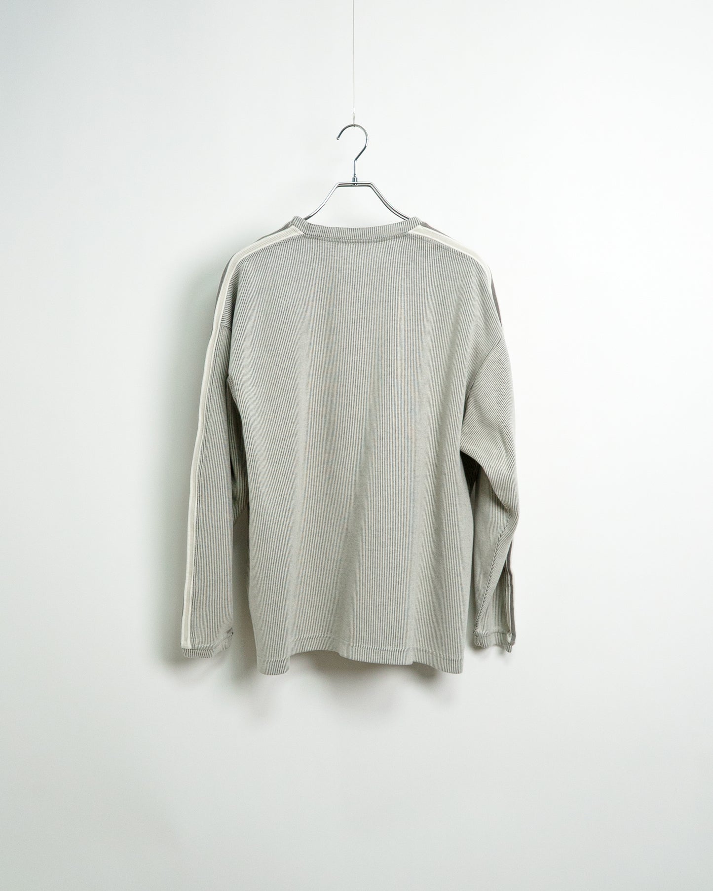 90s-00s Ribbed Cotton Long Sleeve Tee