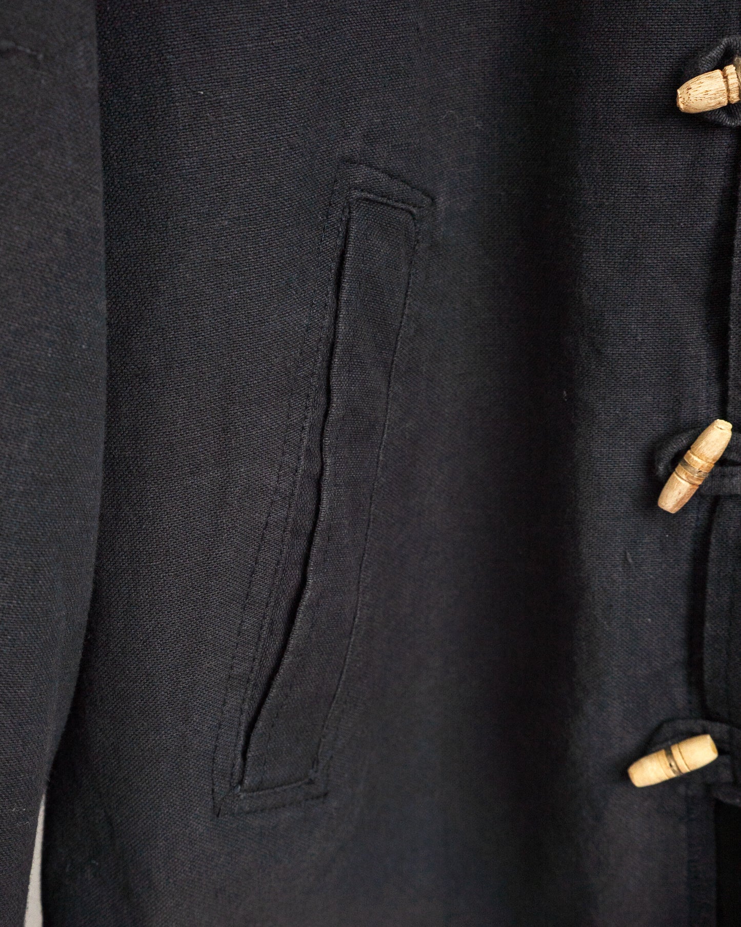 80s-90s「唵嘛呢叭咪吽」Embroidered Toggle Work Jacket