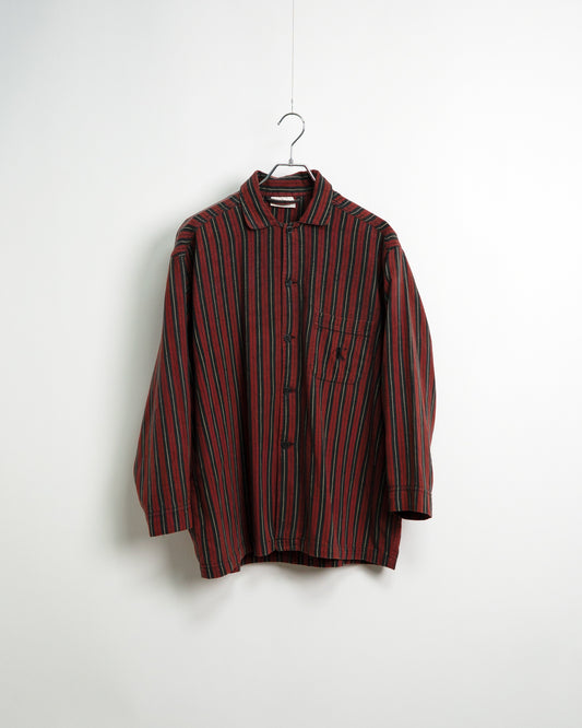 Multi-Stripe Pajama Shirt