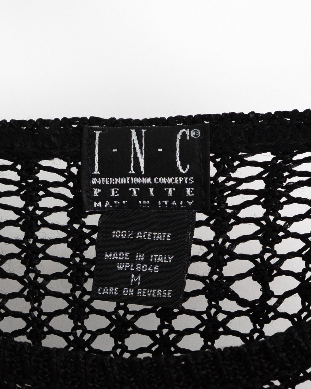 90s–00s Acetate Mesh Knit Top