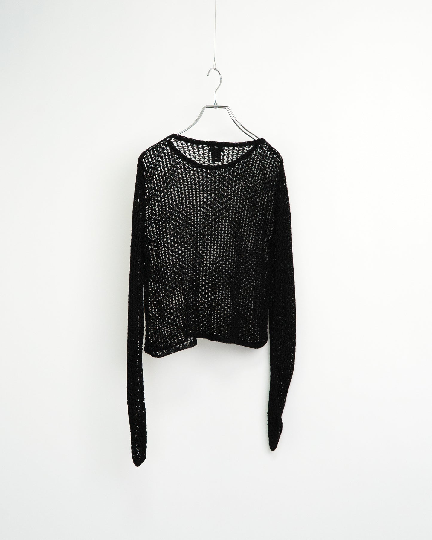 90s–00s Acetate Mesh Knit Top