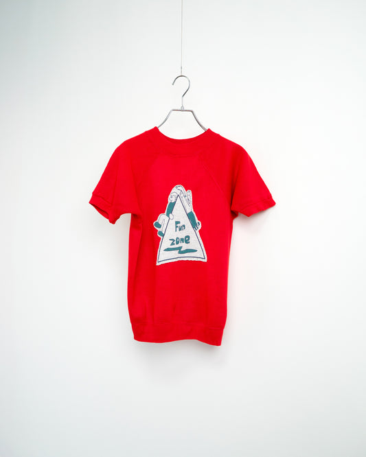 80s "Fun Zone" Raglan Short-Sleeve Sweatshirt