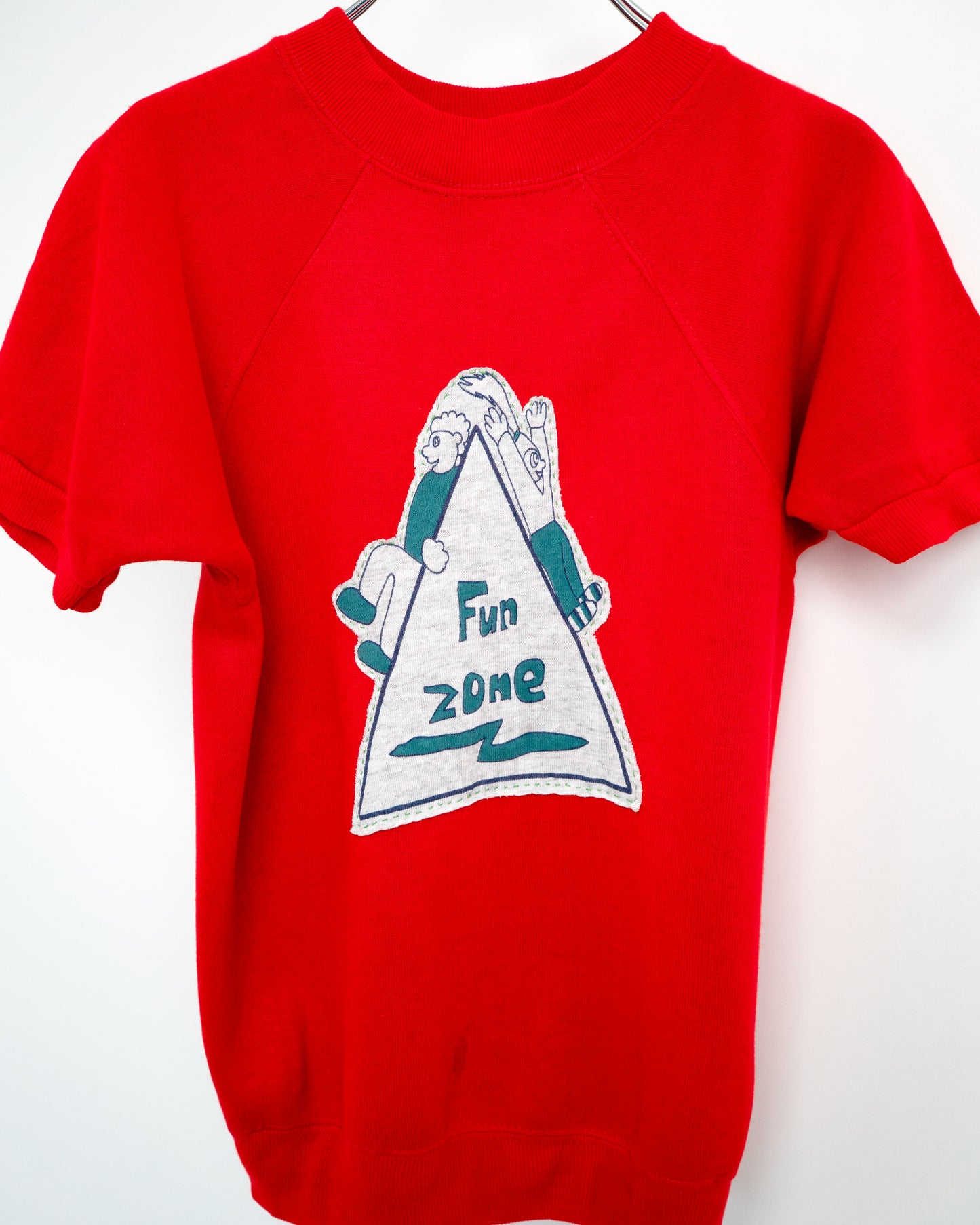 80s "Fun Zone" Raglan Short-Sleeve Sweatshirt