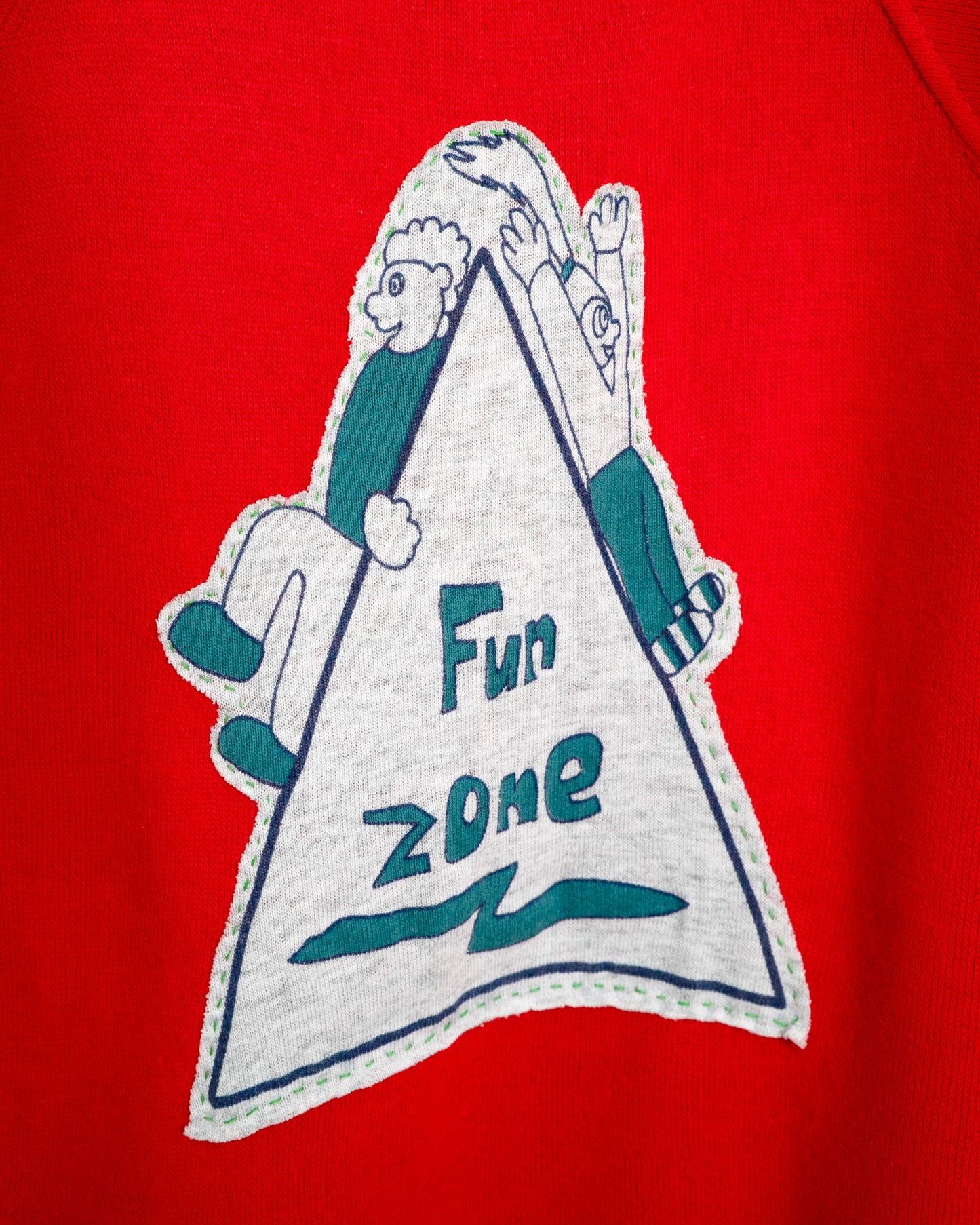 80s "Fun Zone" Patch Sweatshirt