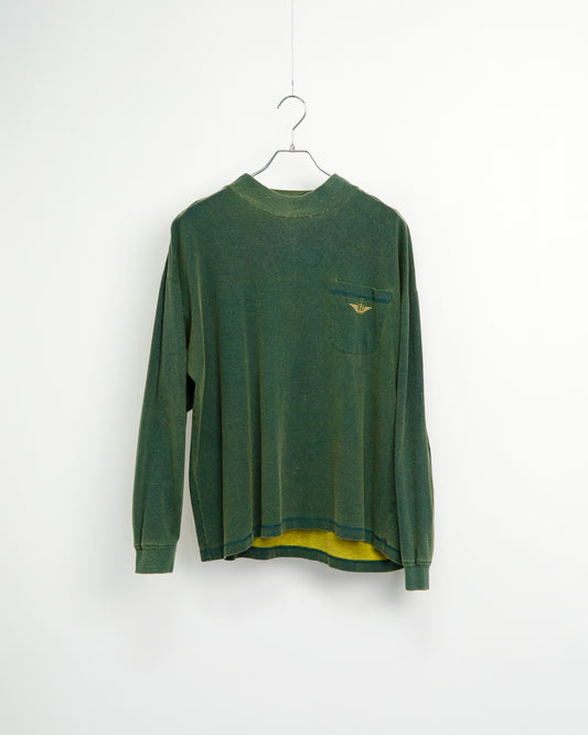 90s Mockneck Long-Sleeve Pocket Tee