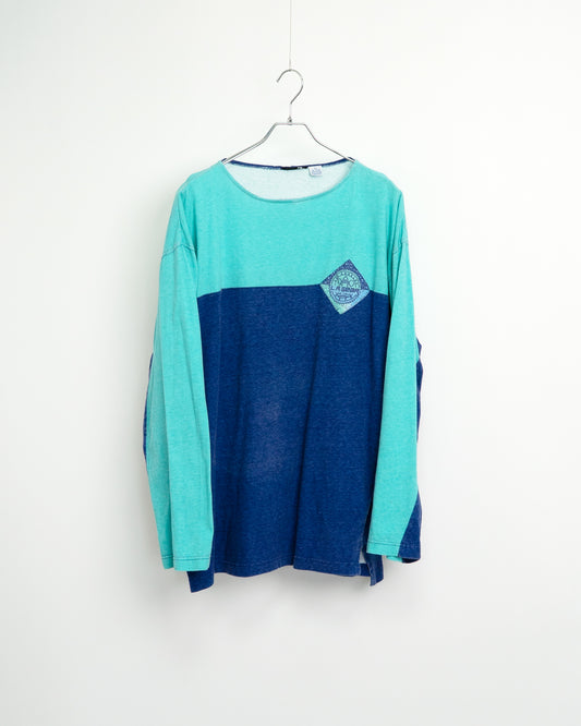 80s–Early90s Two-Tone Long Sleeve T-Shirt
