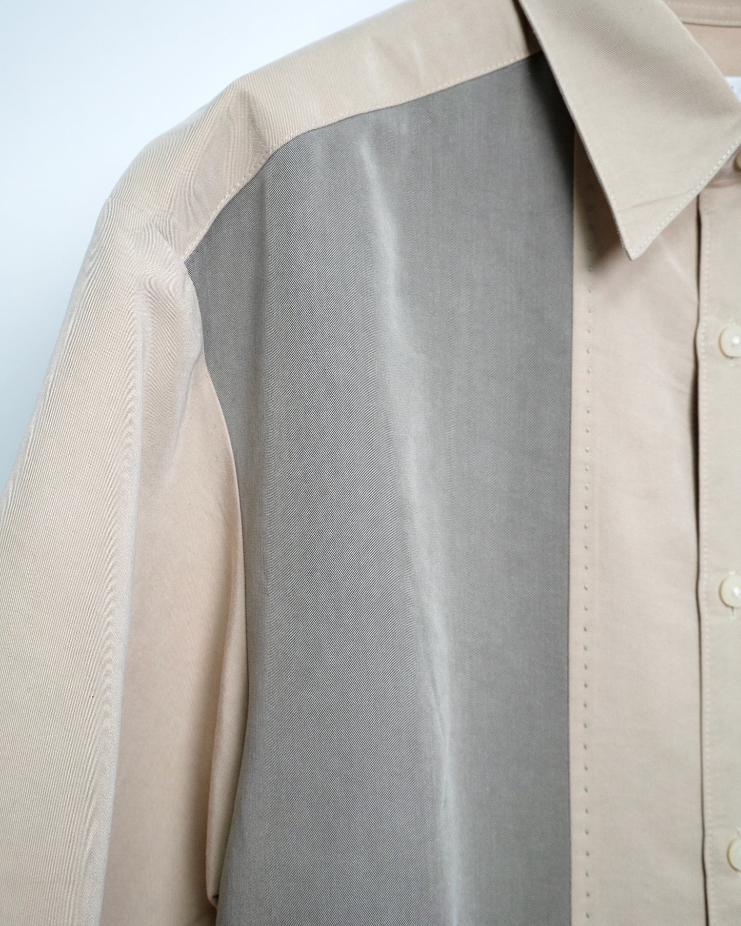90s–Early 00s Bicolor Panel Short Sleeve Shirt