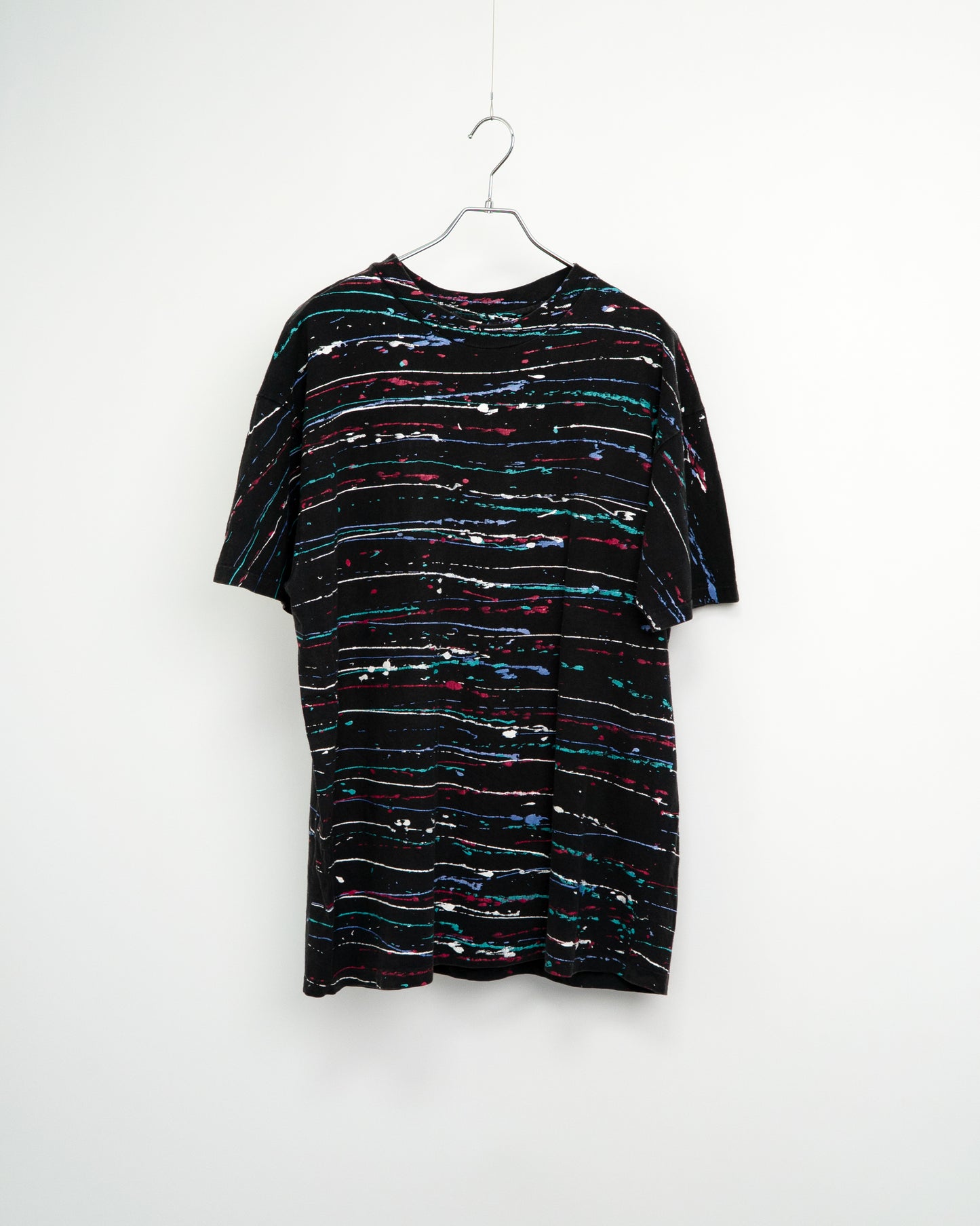 90s All-Over Splatter Print T-Shirt