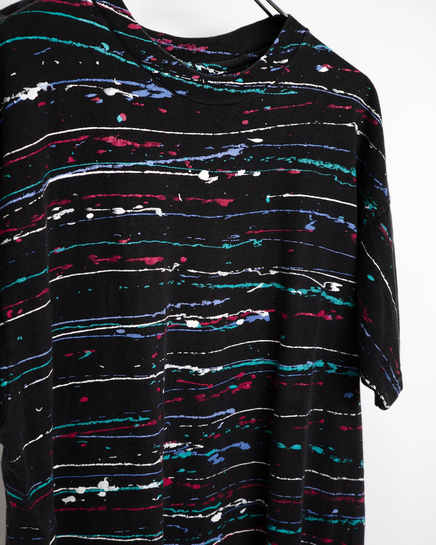 90s All-Over Splatter Print T-Shirt