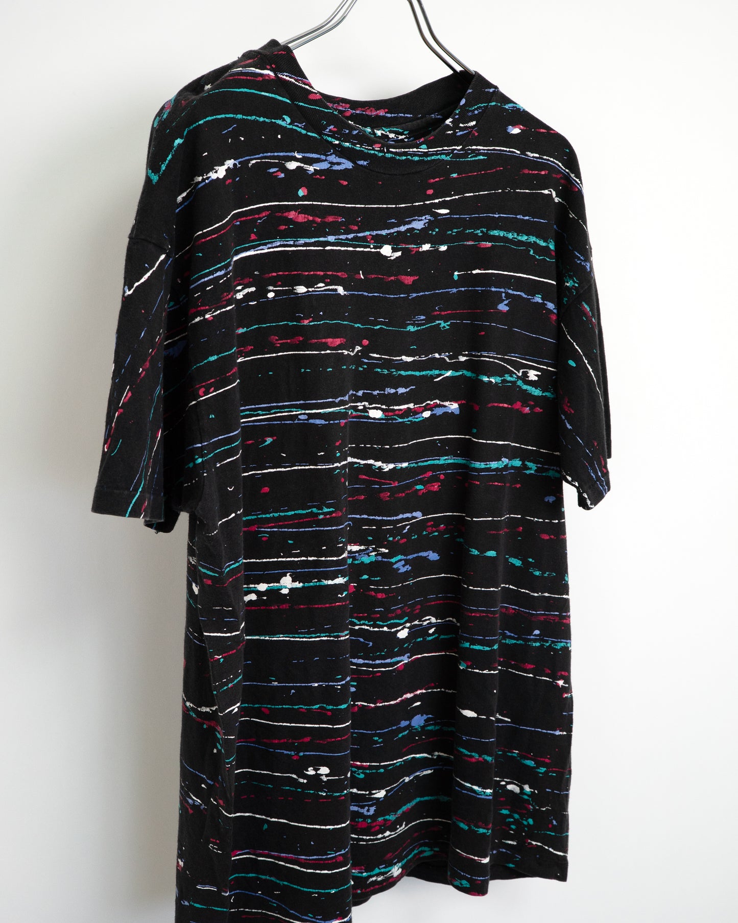 90s All-Over Splatter Print T-Shirt