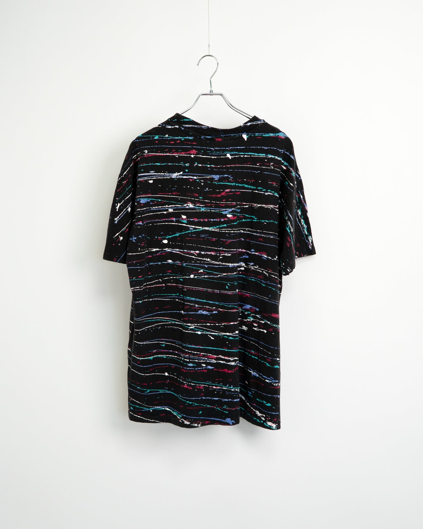 90s All-Over Splatter Print T-Shirt