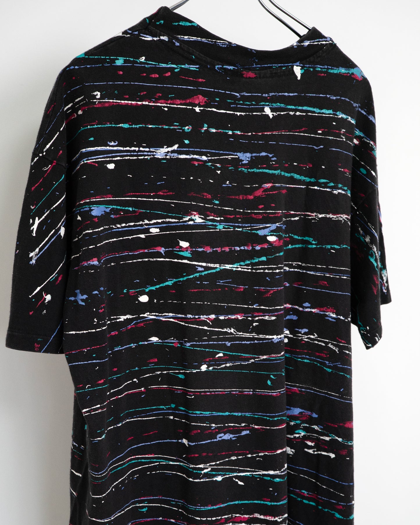 90s All-Over Splatter Print T-Shirt