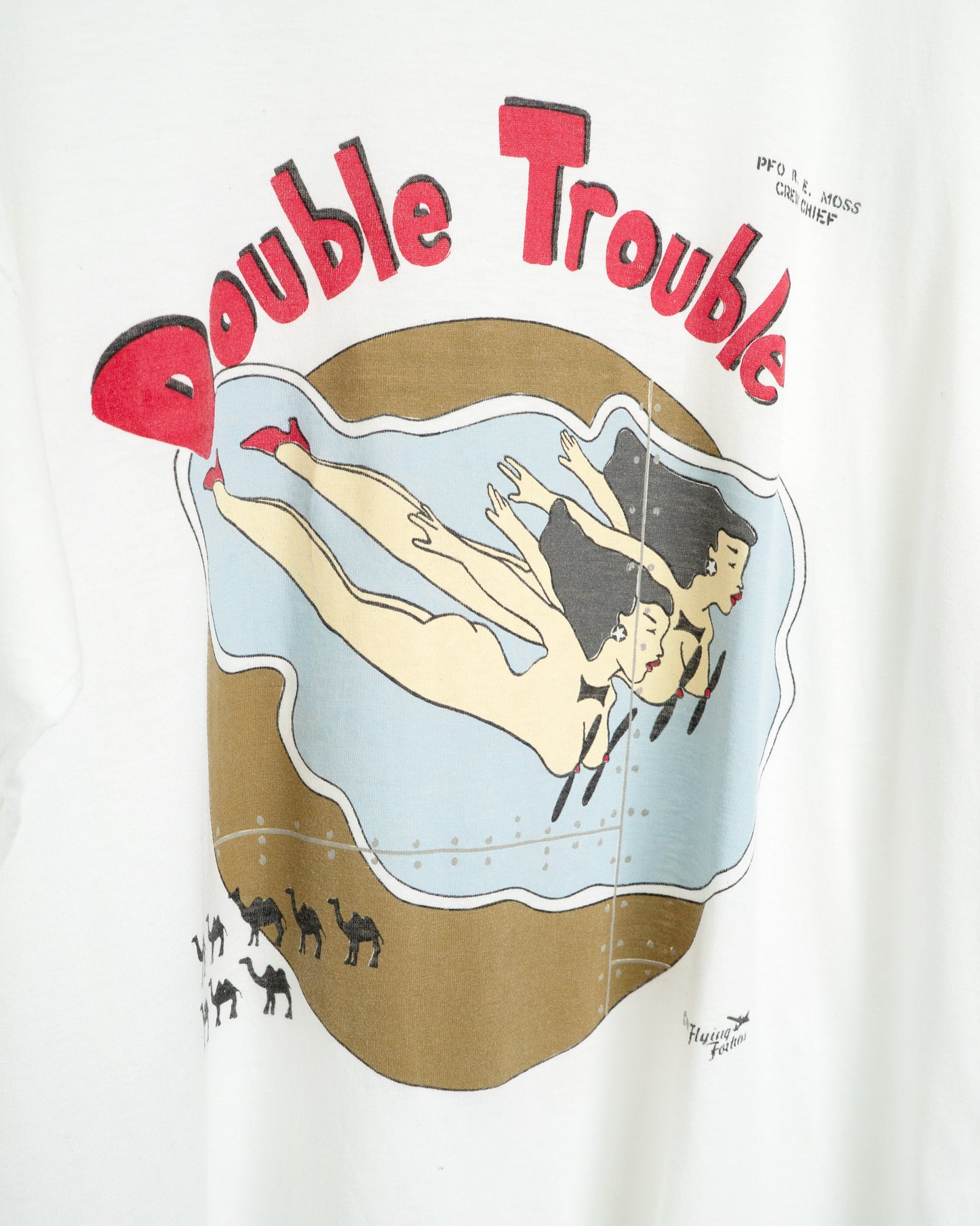80s Nose Art Print T-Shirt