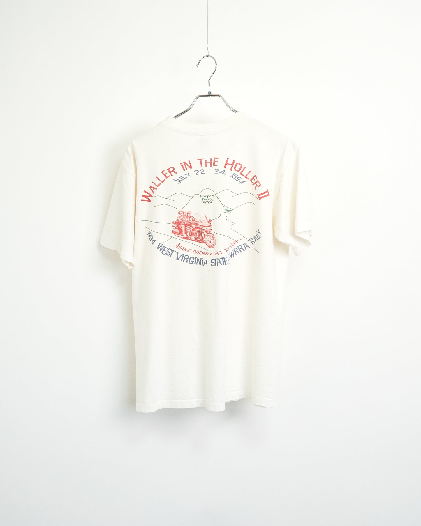 90s "WALLER IN THE HOLLER II" Motorcycle Rally T-Shirt