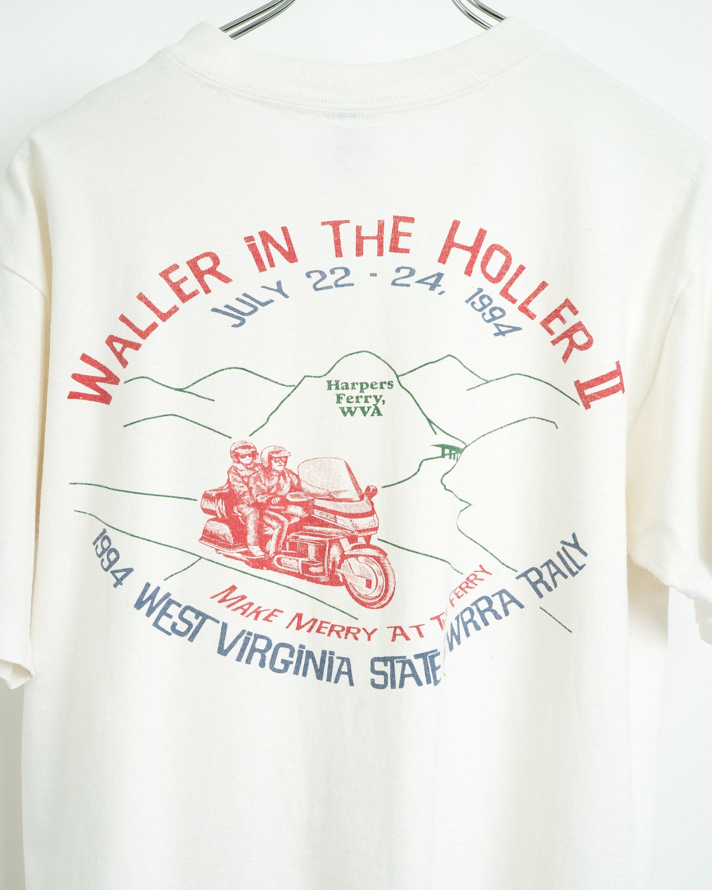 90s "WALLER IN THE HOLLER II" Motorcycle Rally T-Shirt