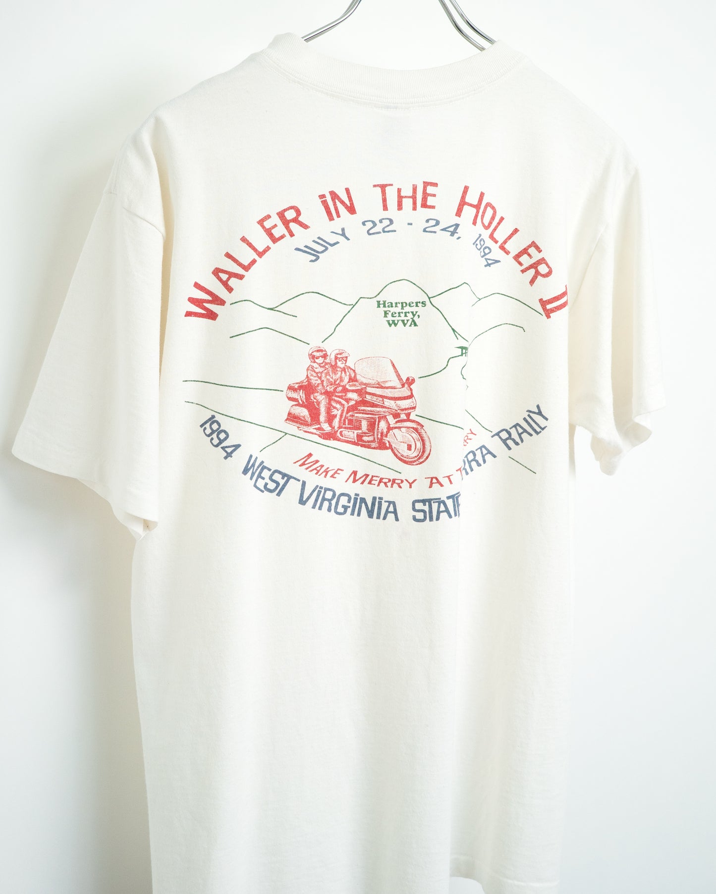 90s "WALLER IN THE HOLLER II" Motorcycle Rally T-Shirt