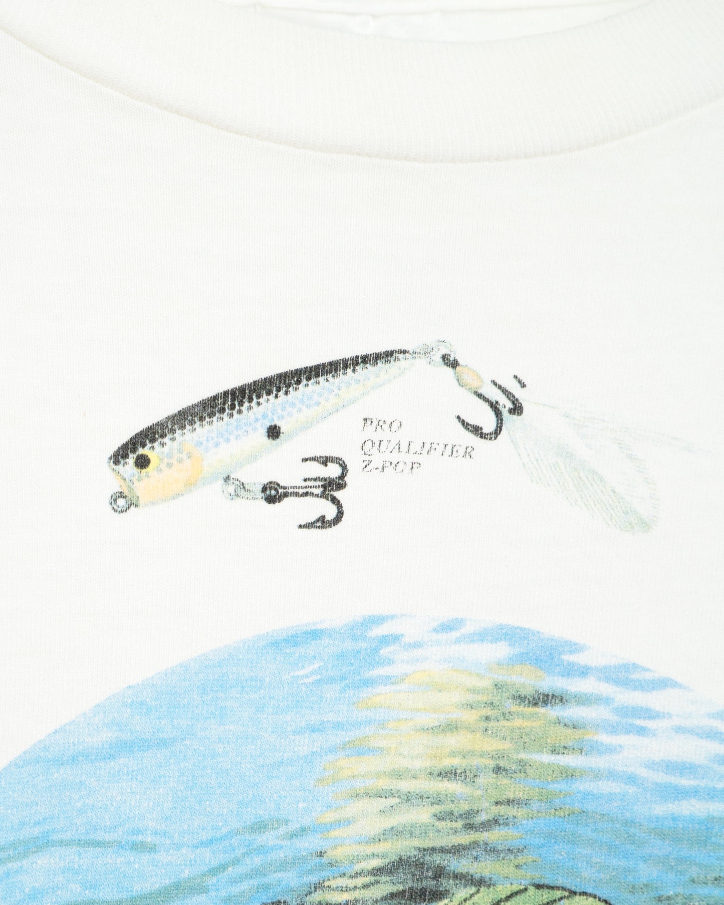 90s "CATCH AND RELEASE" Bass Print T-Shirt