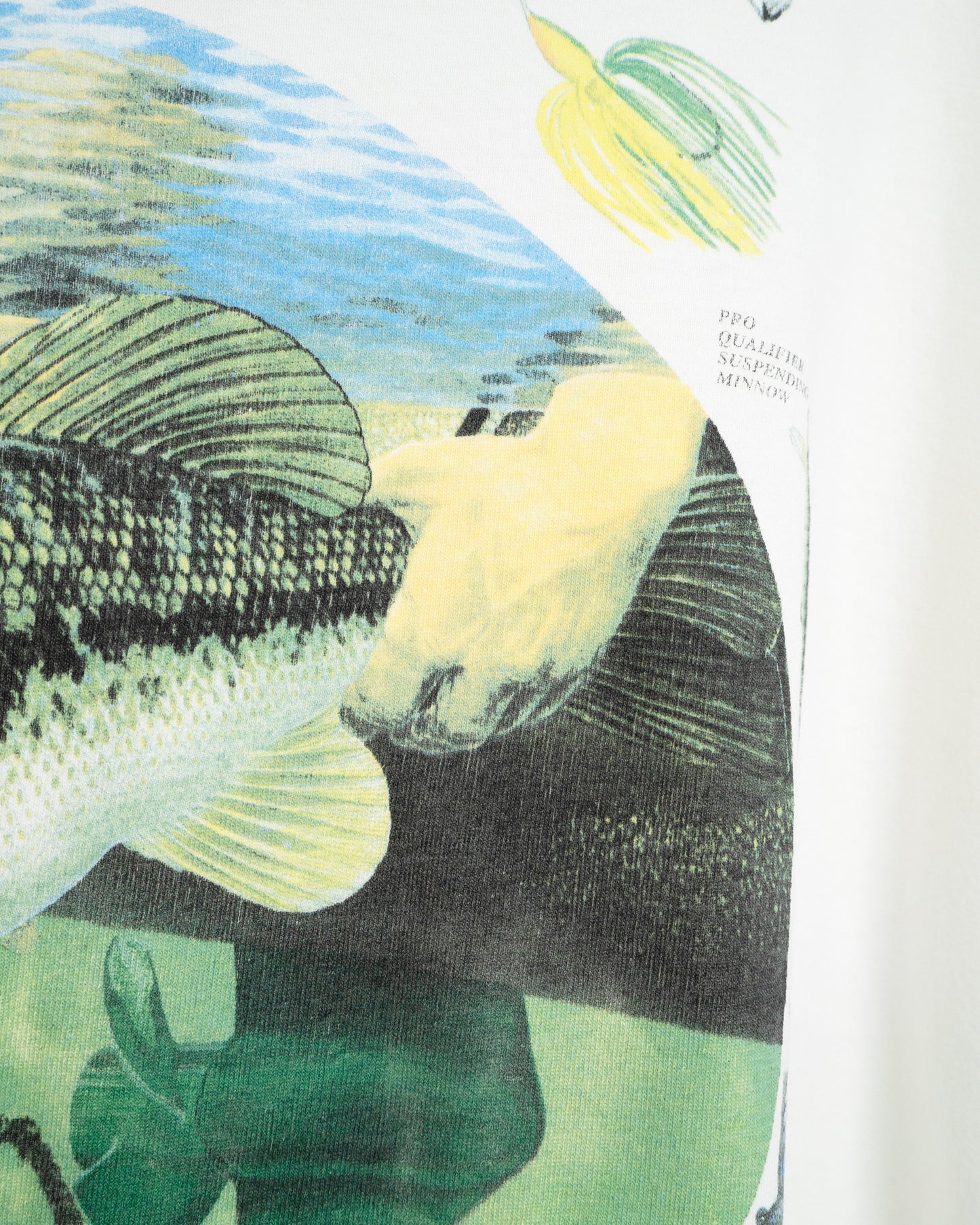 90s "CATCH AND RELEASE" Bass Print T-Shirt