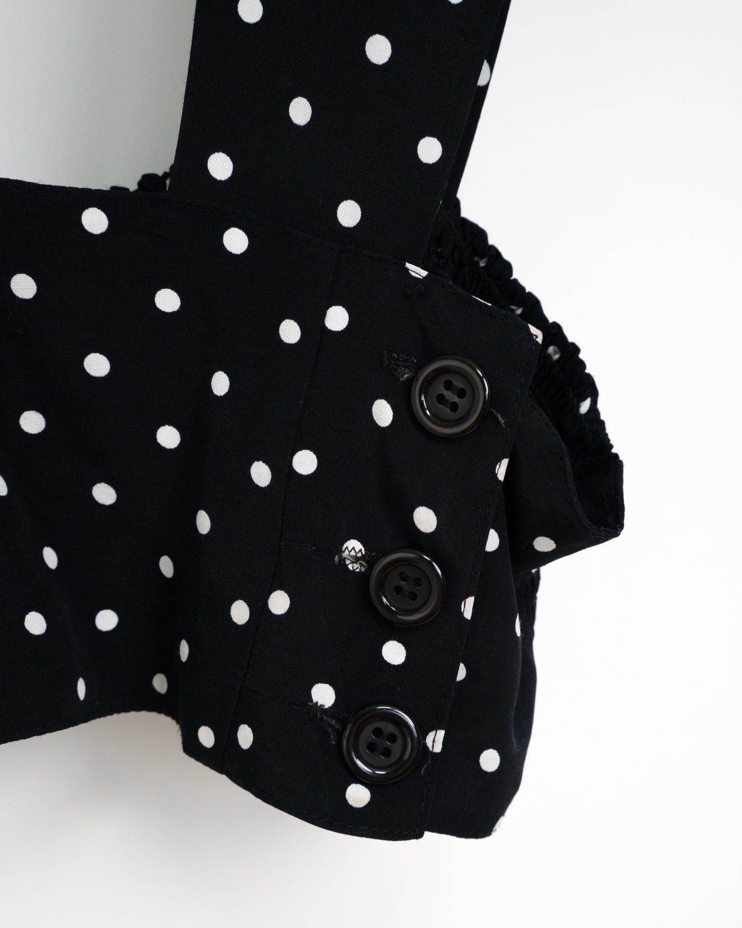 80s Polka Dot Cropped Vest