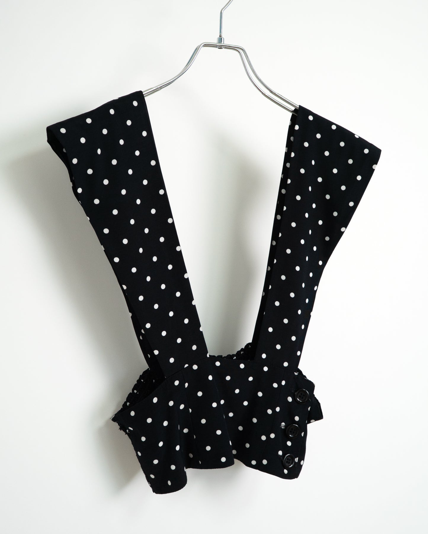 80s Polka Dot Cropped Vest