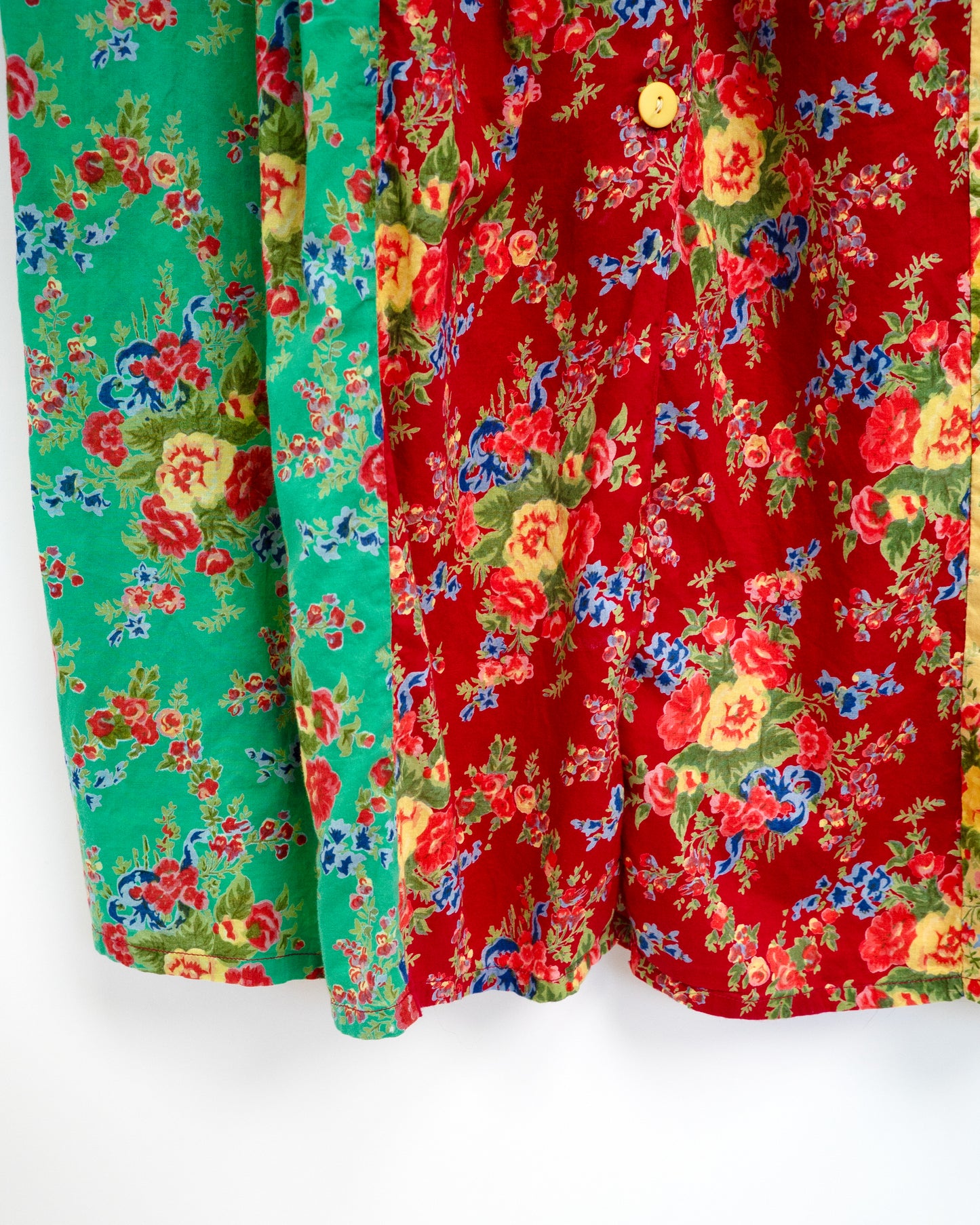90s Patchwork Floral Sleeveless Maxi Dress