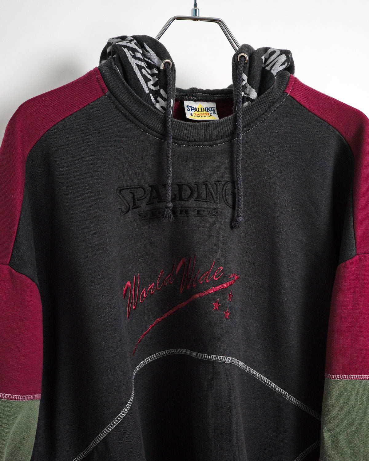 80s-90s Euro Color Block Hoodie