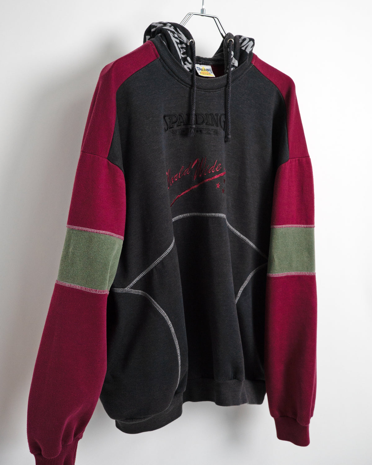 80s-90s Euro Color Block Hoodie