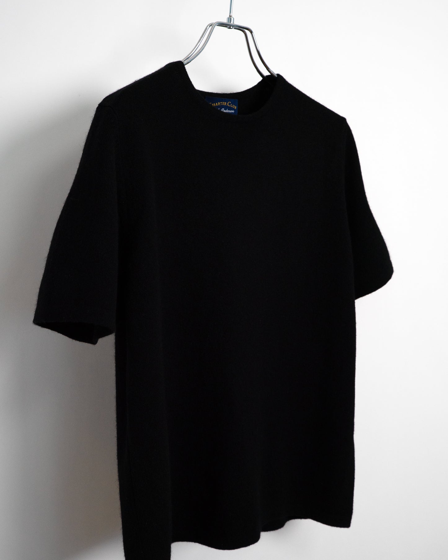 Short-Sleeved Cashmere Knit