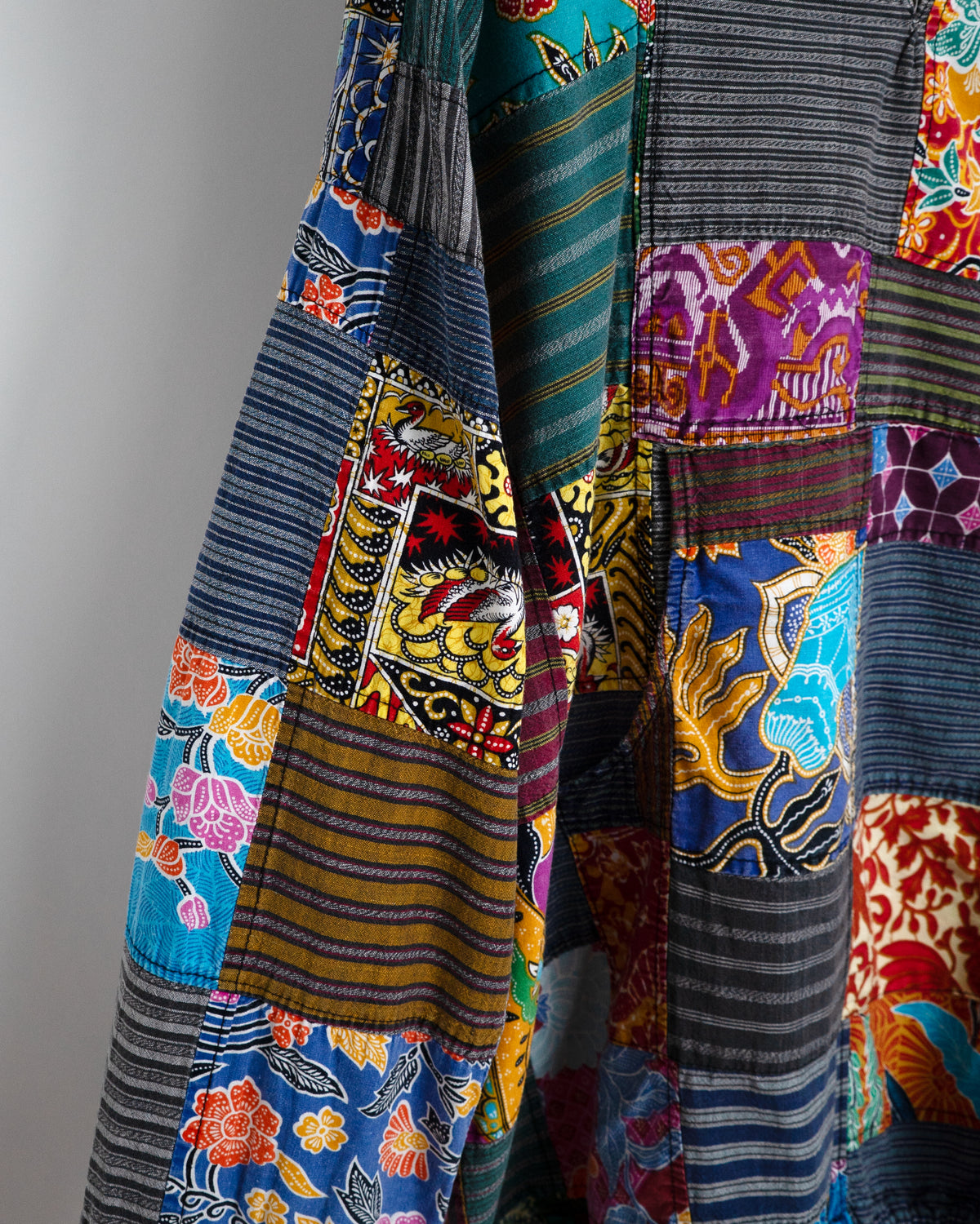 90s-00s Patchwork Pullover Hoodie