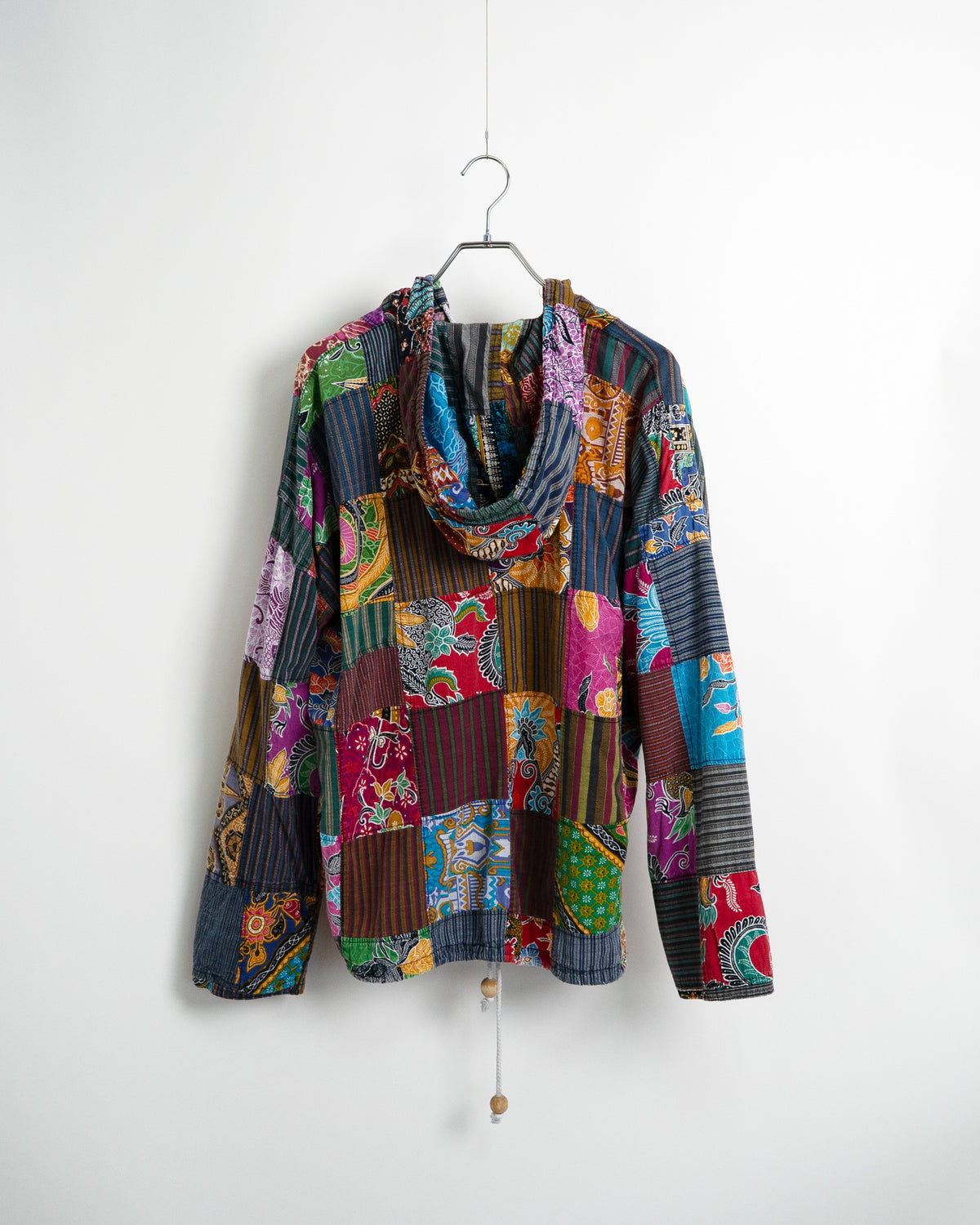 90s-00s Patchwork Pullover Hoodie