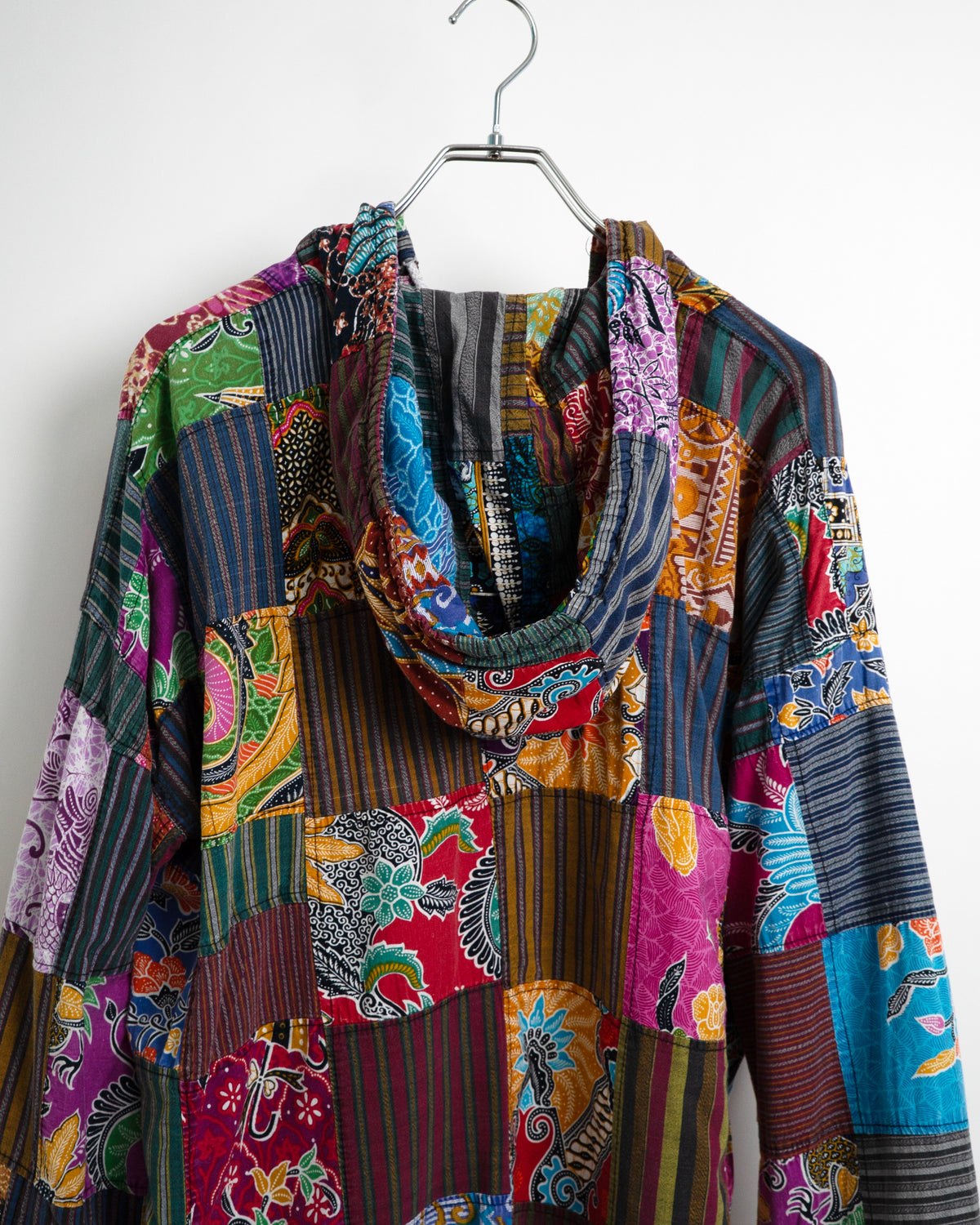 90s-00s Patchwork Pullover Hoodie