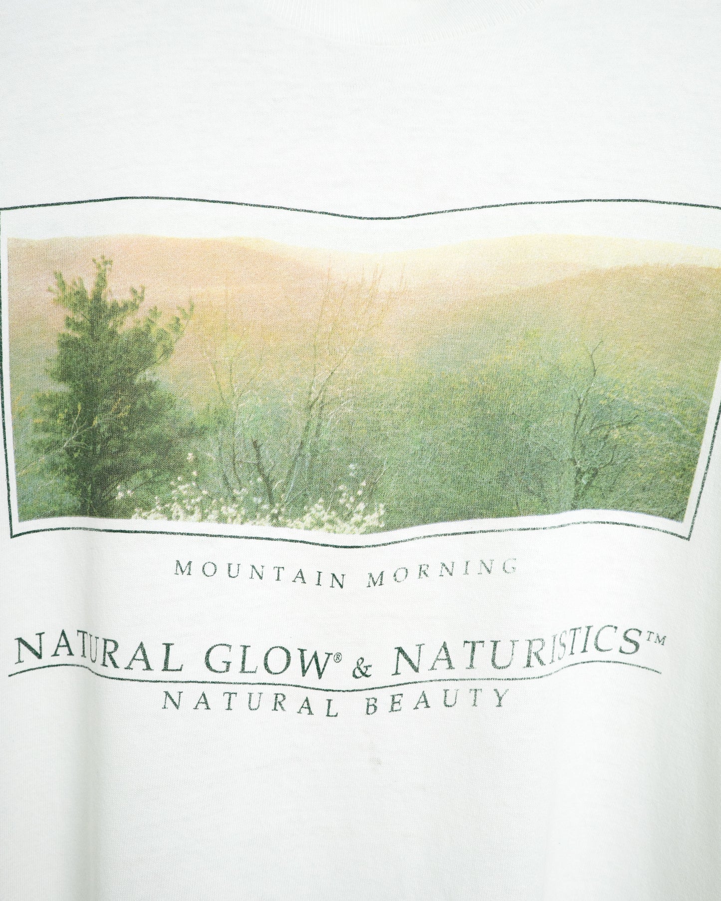 90's "NATURAL GLOW & NATURISTICS" T-Shirt