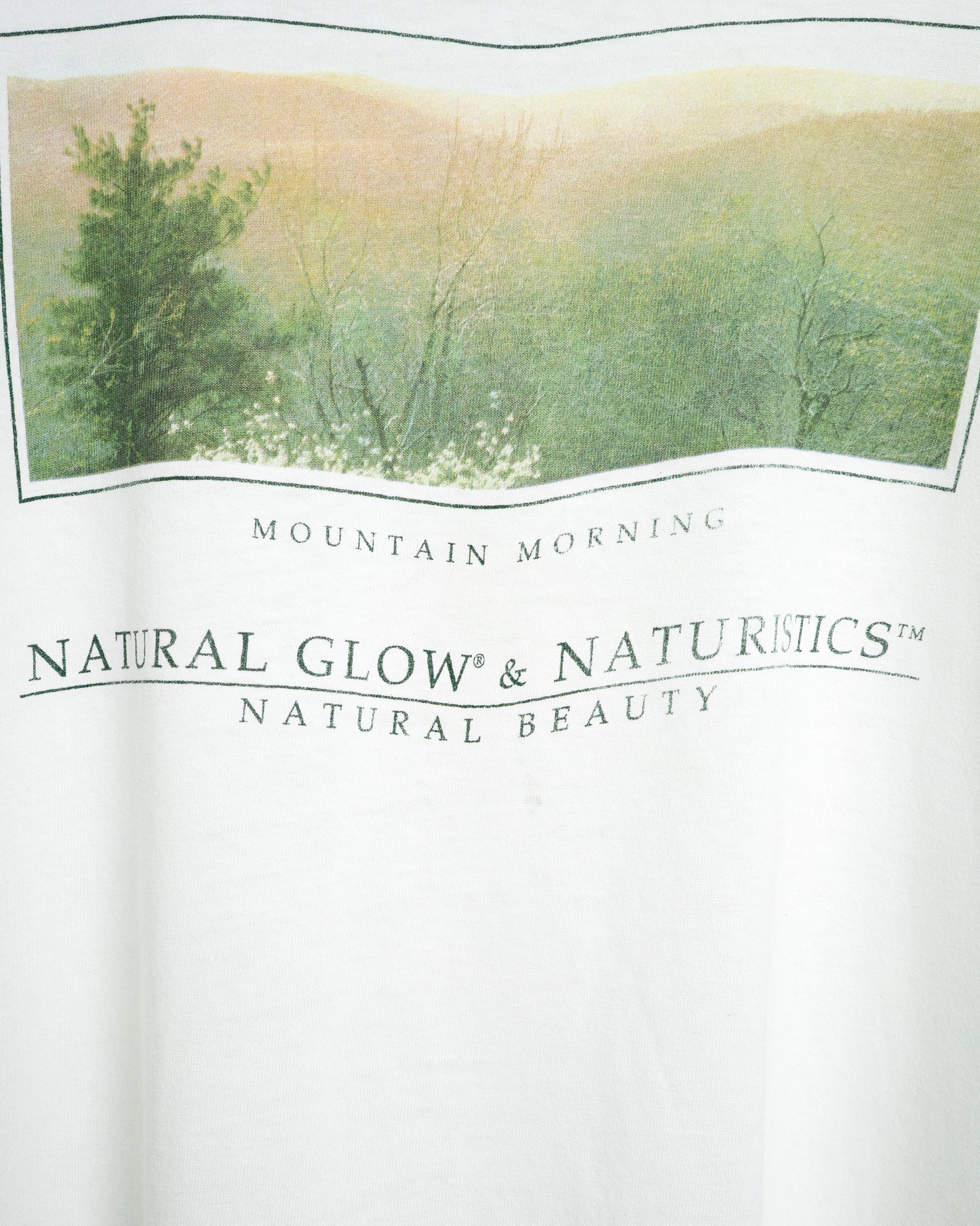 90's "NATURAL GLOW & NATURISTICS" T-Shirt