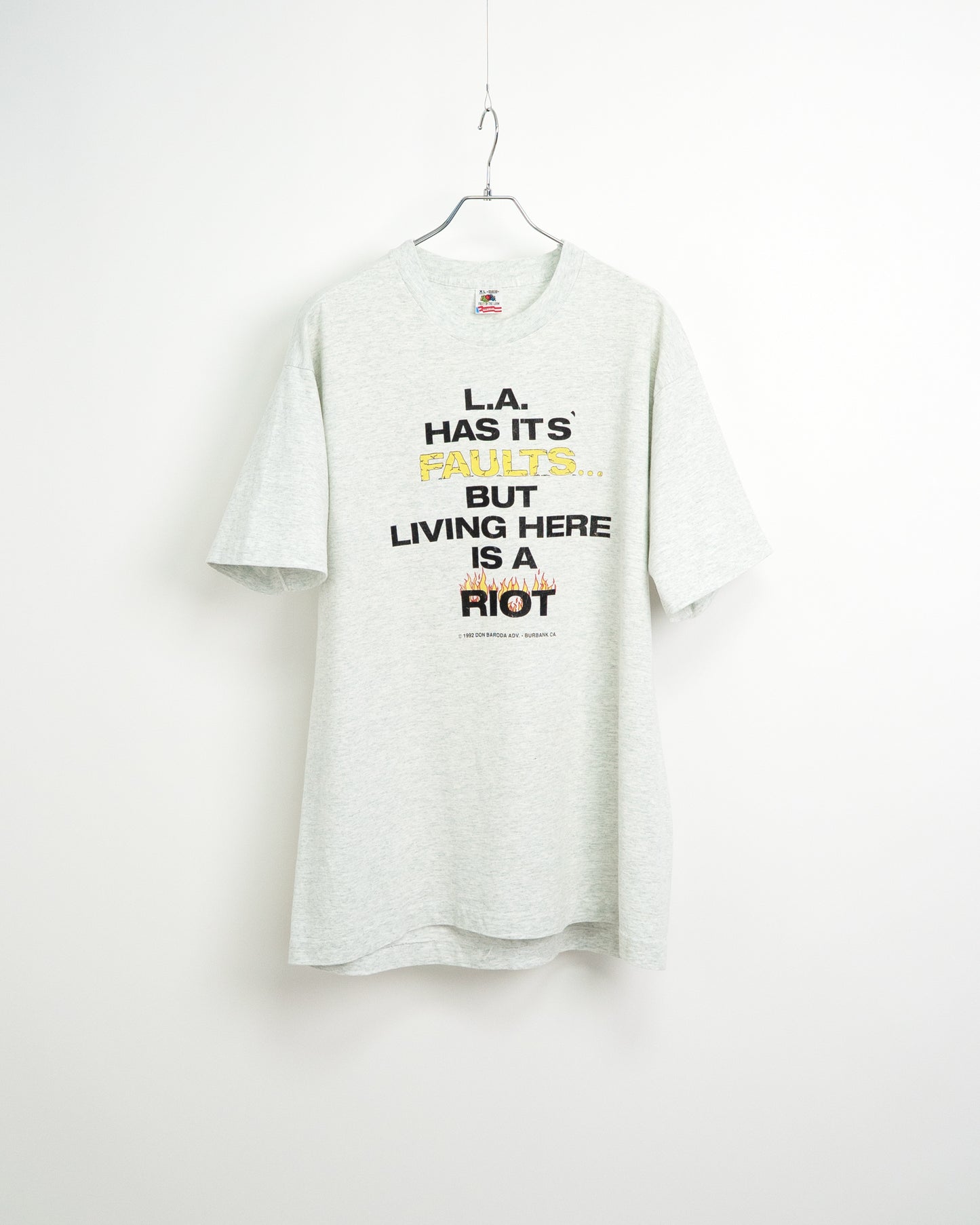 90's "L.A. HAS IT'S BUT LIVING HERE IS A RIOT" T-Shirt