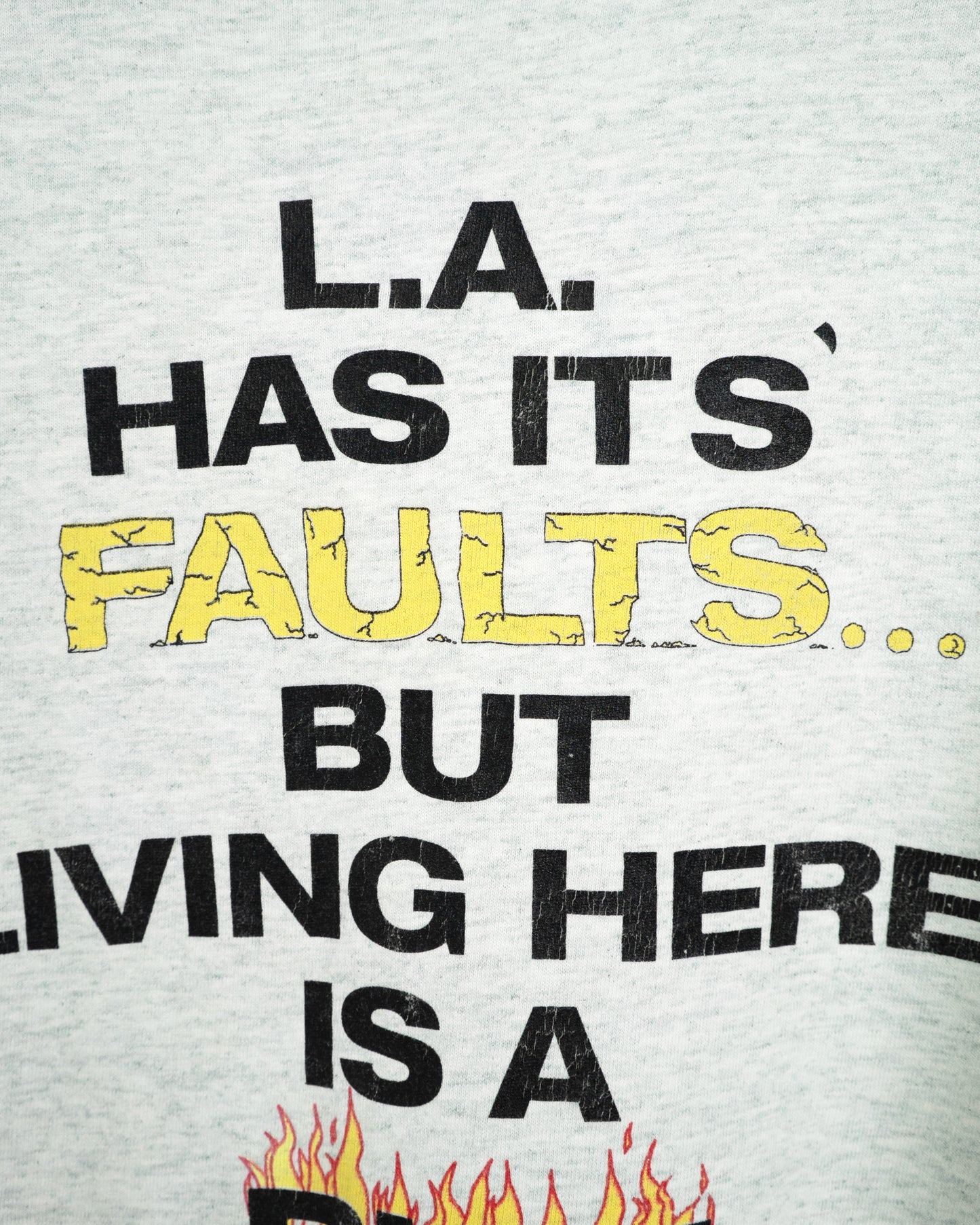90's "L.A. HAS IT'S BUT LIVING HERE IS A RIOT" T-Shirt