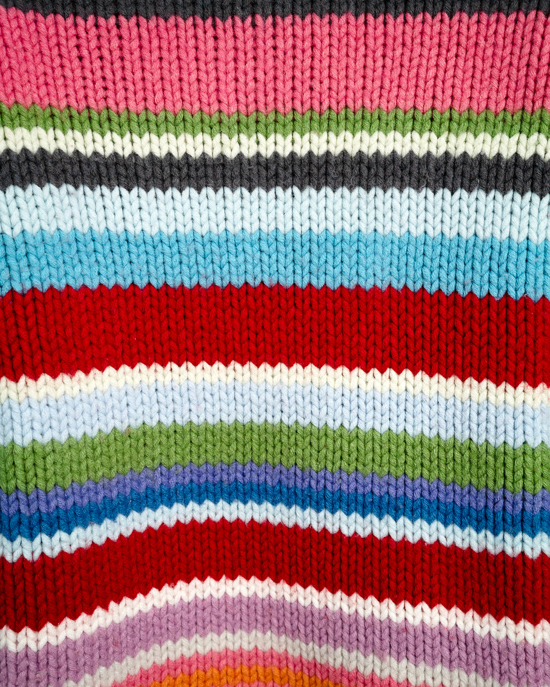 Multi-color Striped Turtleneck Sweater